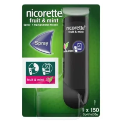 Nicorette Fruit & Mint Spray 1 mg / Sprühstoß Nfc, 1 St