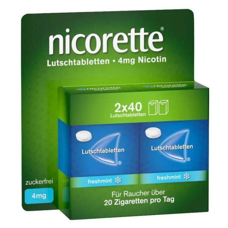nicorette Lutschtabletten, 4 mg Nikotin, 80 St