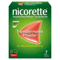 nicorette Nikotinpflaster, 25 mg Nikotin, 7 St