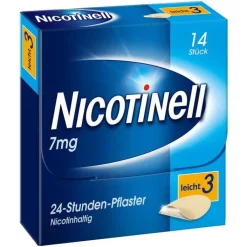 NICOTINELL 7 mg / 24-Stunden- Nikotinpflaster, Pflasterstärke Leicht (3), 14 St