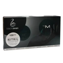 Nitril Handschuhe puderfrei Größe M schwarz, 100 St
