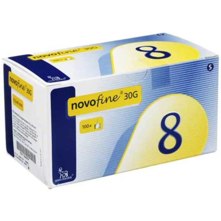 Novofine 8 Kanülen 0,30x8 mm 100 St., 100 St