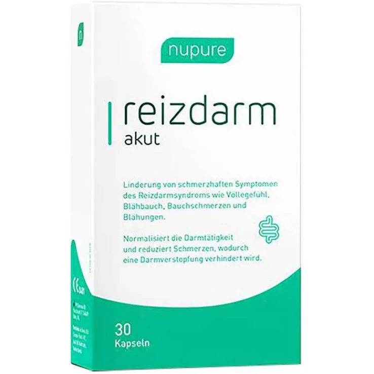 Nupure reizdarm akut b.Blähungen Bauchschmerz Kapseln , 30 St