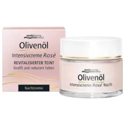 Olivenöl Intensivcreme Rose Nachtcreme, 50 ml