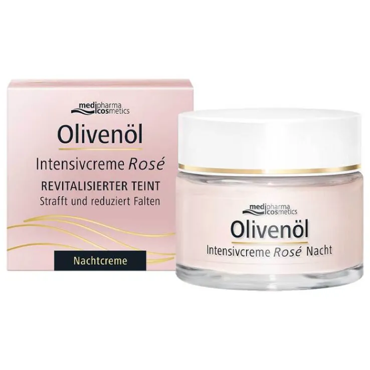 Olivenöl Intensivcreme Rose Nachtcreme, 50 ml
