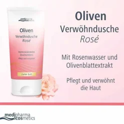 Oliven Verwöhndusche Rose, 150 ml