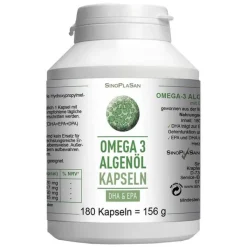 Omega-3 Algenöl DHA + EPA Kapseln, 180 St