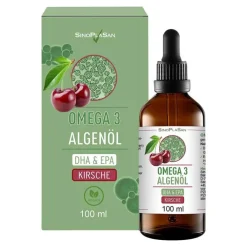 Omega-3 Algenöl DHA + EPA Kirsche Tropf.zum Einnehmen, 100 ml