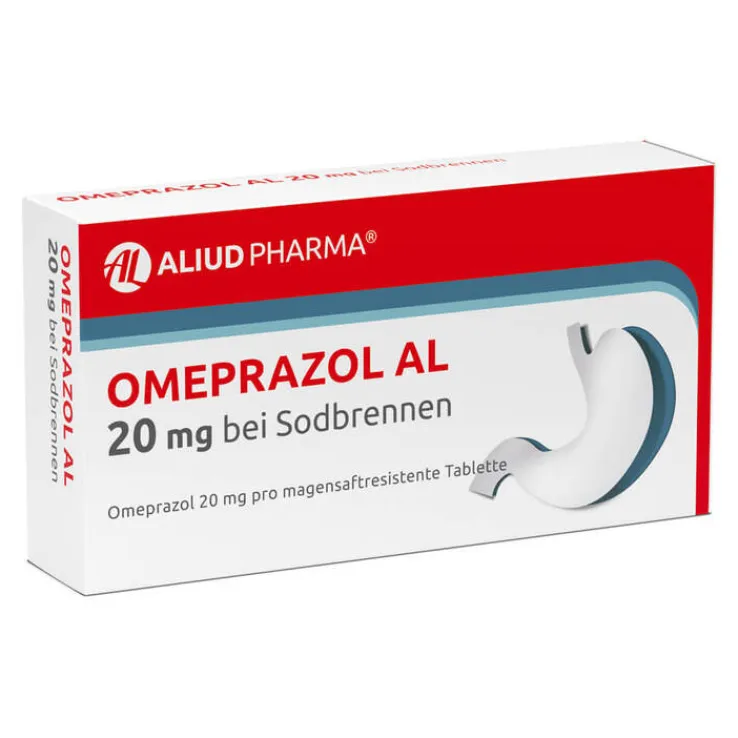 OMEPRAZOL AL 20 mg bei Sodbrennen, 14 St