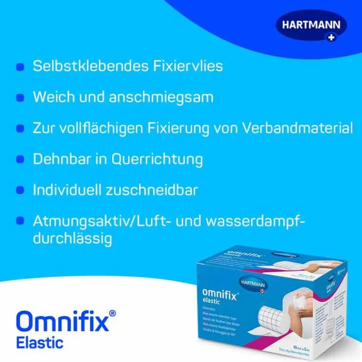 omnifix® elastic 10 cm x 5 m Fixiervlies, 1 St