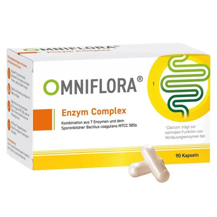 Omniflora Enzym Complex mit Bacillus coagulans Kapseln , 90 St