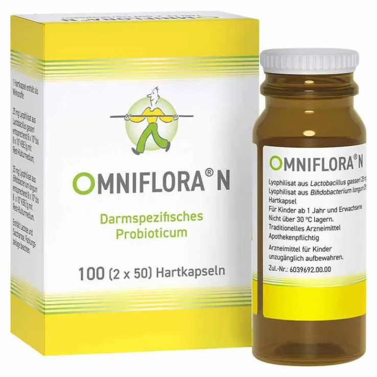 OMNIFLORA N Probiotika Kapseln für die Darmflora, 100 St