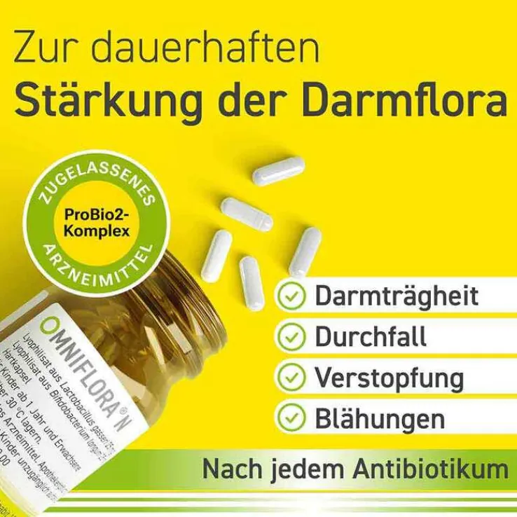 OMNIFLORA N Probiotika Kapseln für die Darmflora, 20 St