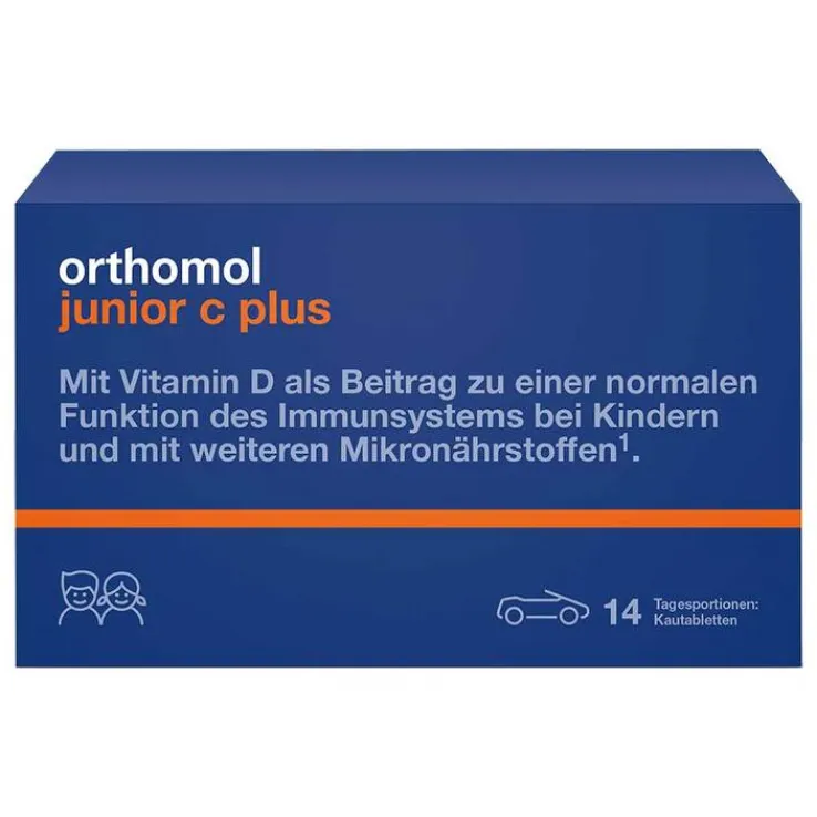 Orthomol Junior C plus Kautabletten Mandarine-Orange, 14 St