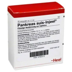 Pankreas Suis Injeel Ampullen, 10 St