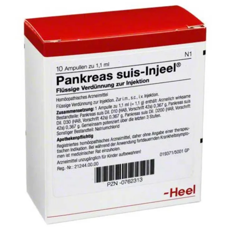 Pankreas Suis Injeel Ampullen, 10 St