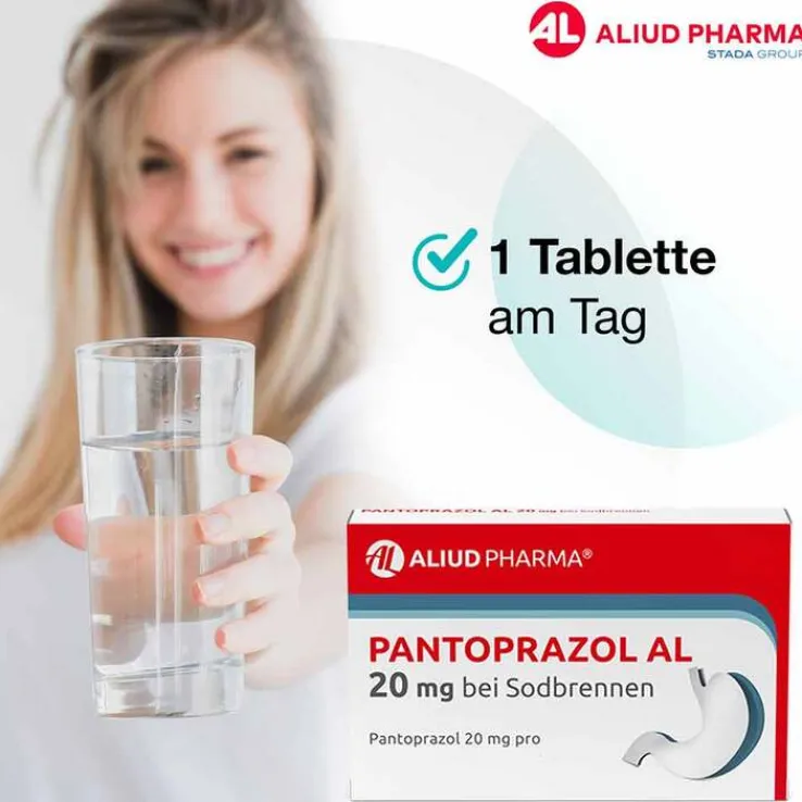 Pantoprazol AL 20 mg bei Sodbrennen, 7 St