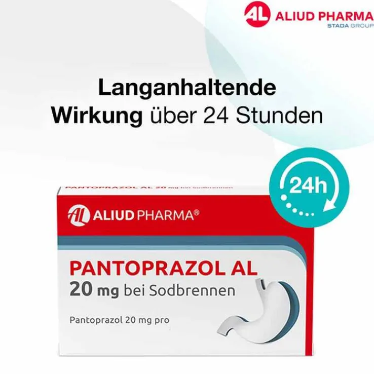 Pantoprazol AL 20 mg bei Sodbrennen, 7 St