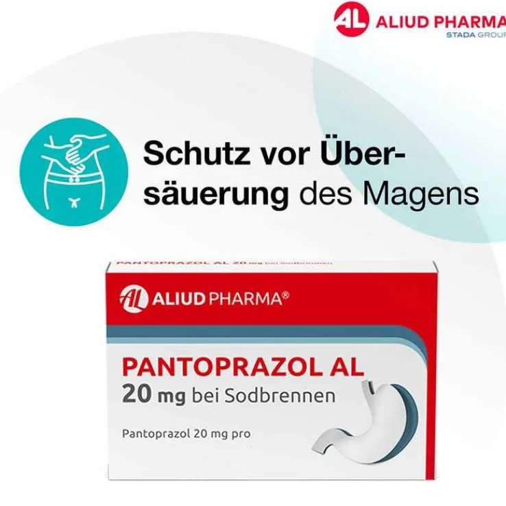 Pantoprazol AL 20 mg bei Sodbrennen, 7 St
