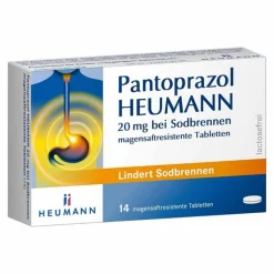 Pantoprazol HEUMANN 20 mg bei Sodbrennen, 14 St