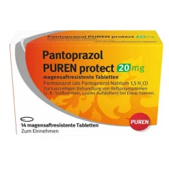 Pantoprazol Puren protect 20 mg magensaftresistent Tabletten , 14 St
