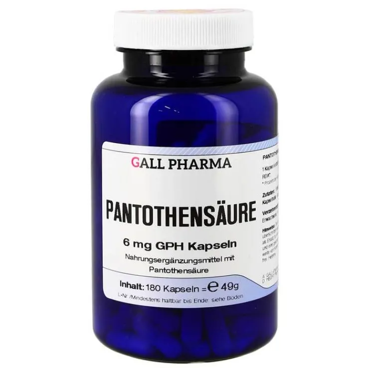 Pantothensäure 6 mg GPH Kapseln, 180 St