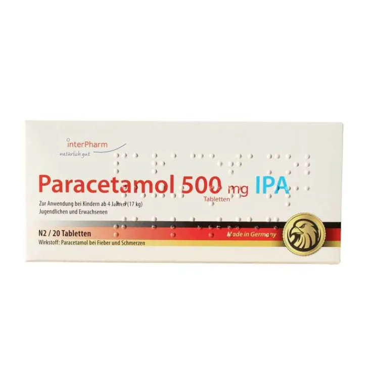 Paracetamol 500 mg Ipa Tabletten, 20 St