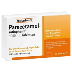 Paracetamol-ratiopharm® 1000 mg Tabletten, 10 St
