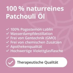 Patchouli Öl naturrein ätherisch, 10 ml