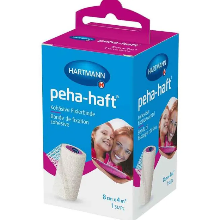 peha-haft® Kohäsive Fixierbinde latexfrei 8 cm x 4 m, 1 St
