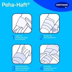 peha-haft® Kohäsive Fixierbinde latexfrei 8 cm x 4 m, 1 St