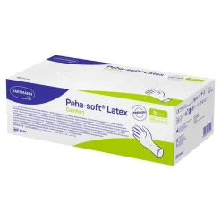 Peha-Soft Latex Comfort Untersuchungshandschuhe unsteril pf M, 100 St