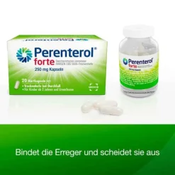Perenterol® forte 250 mg bei akutem Durchfall & zur Vorbeugung, 2x20 St