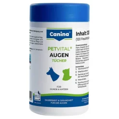 Petvital Feuchttücher für Augen, 120 St