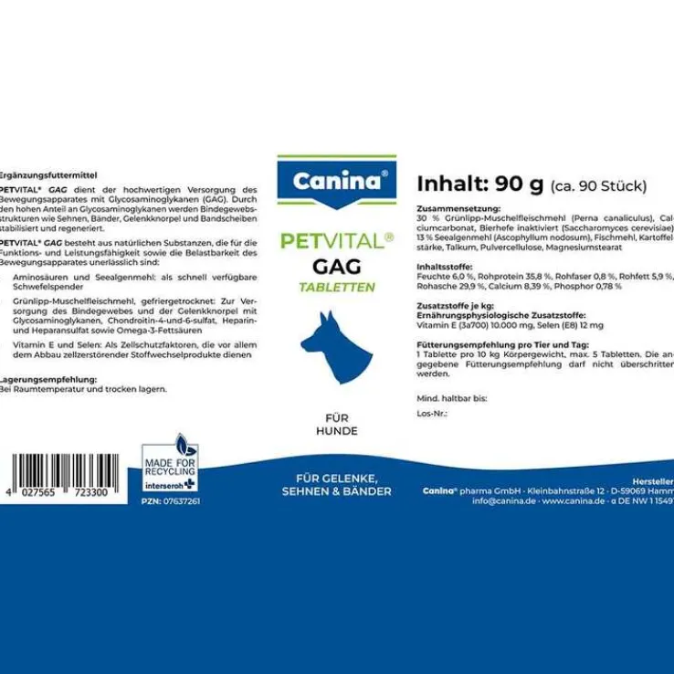 Petvital Gag Tabletten für Hunde, 90 St
