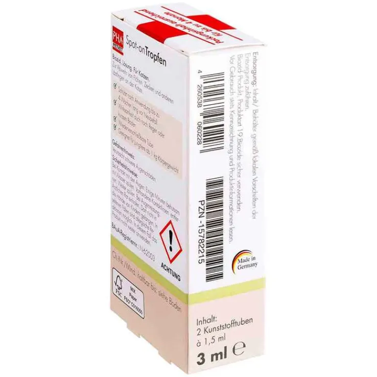 PHA Spot-on Tropfen für Katzen, 2X1.5 ml