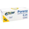 Porena elastische Mullbinde binde 6cm ohne Cello weiß, 10 St