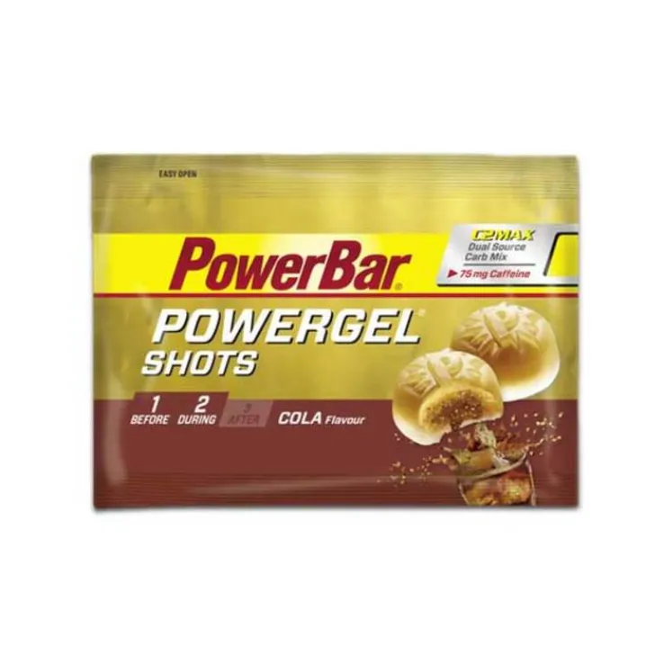 Powerbar Powergel Shots Cola mit Koffein Bonbons, 60 g