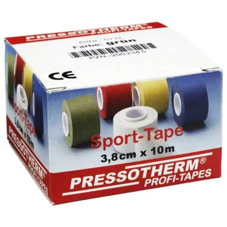 Pressotherm Sport-Tape 3,8cmx10m grün, 1 St