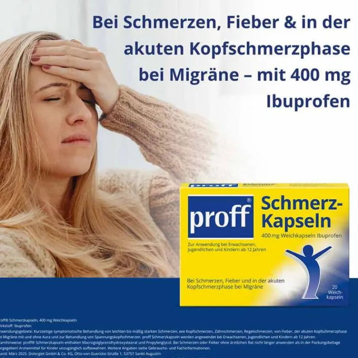 Proff Schmerzkapseln 400 mg, 20 St