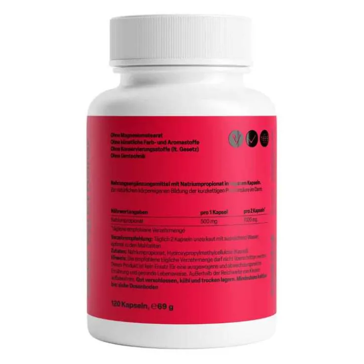 Propionsäure 500 mg Kapseln, 120 St