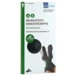Provital Reisekniestrümpfe Größe 43 - 46 marine, 2 St
