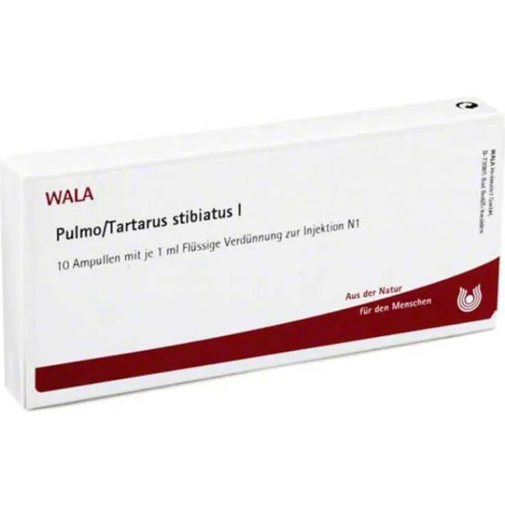 Pulmo / tartaricum STIB. I Ampullen, 10X1 ml