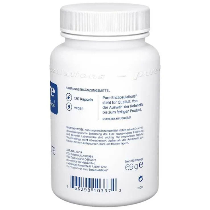 Pure Encapsulations Alpha Liponsäure Kapseln, 120 St