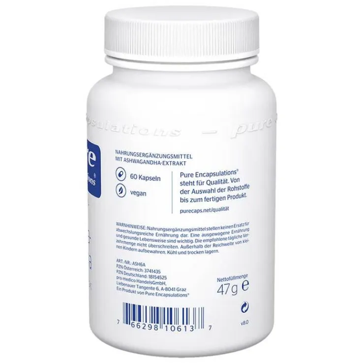 Pure Encapsulations Ashwagandha Kapseln, 60 St