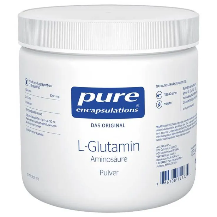 Pure Encapsulations L-Glutamin Pulver, 186 g