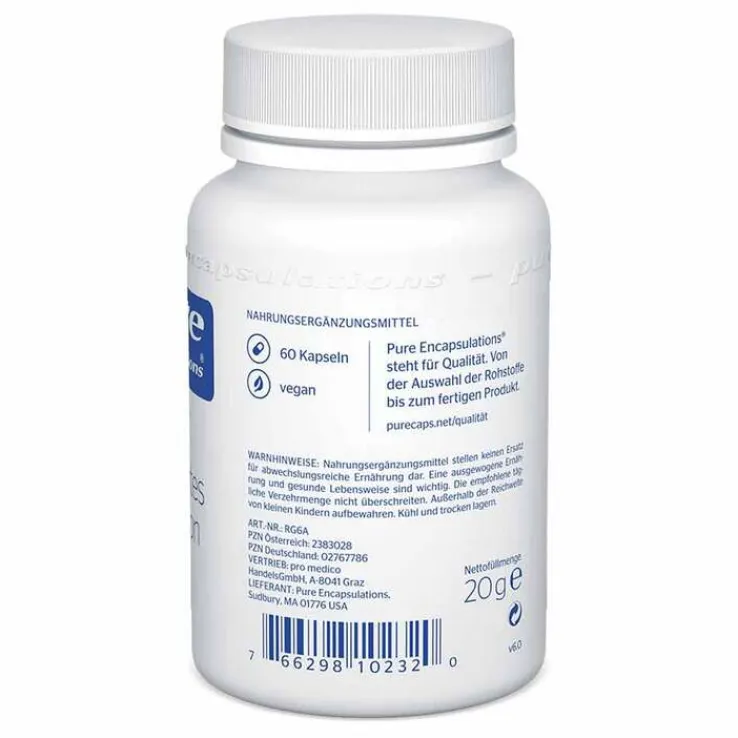 Pure Encapsulations Reduziertes Glutathion Kapseln, 60 St