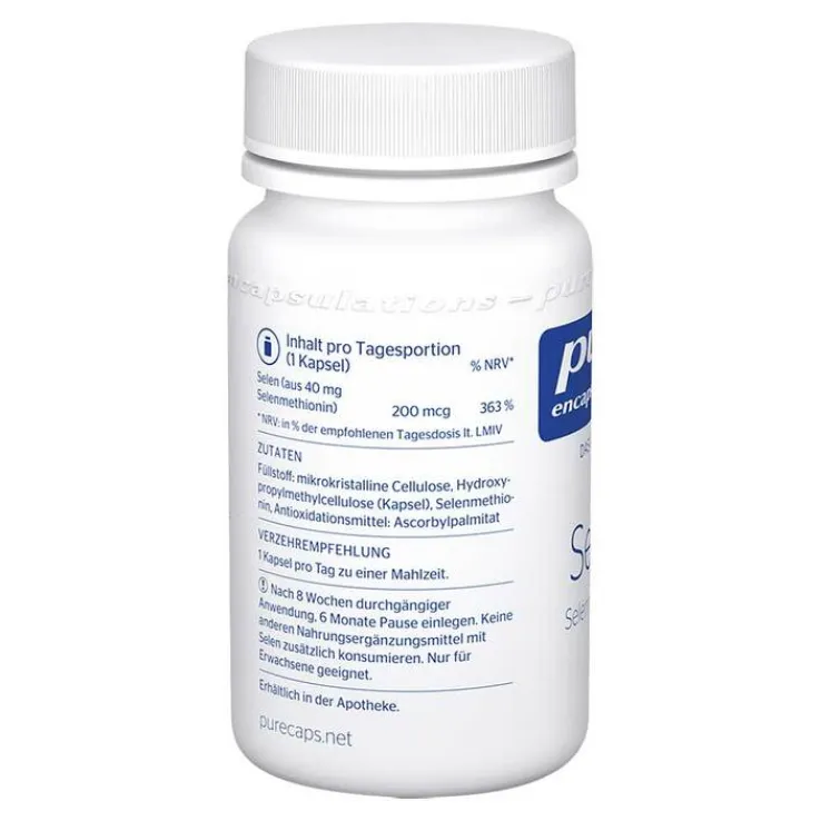 Pure Encapsulations Selen Selenmethionin Kapseln, 60 St