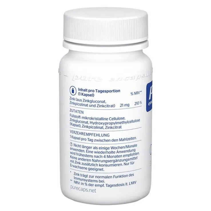 Pure Encapsulations Zink Complex Kapseln, 60 St