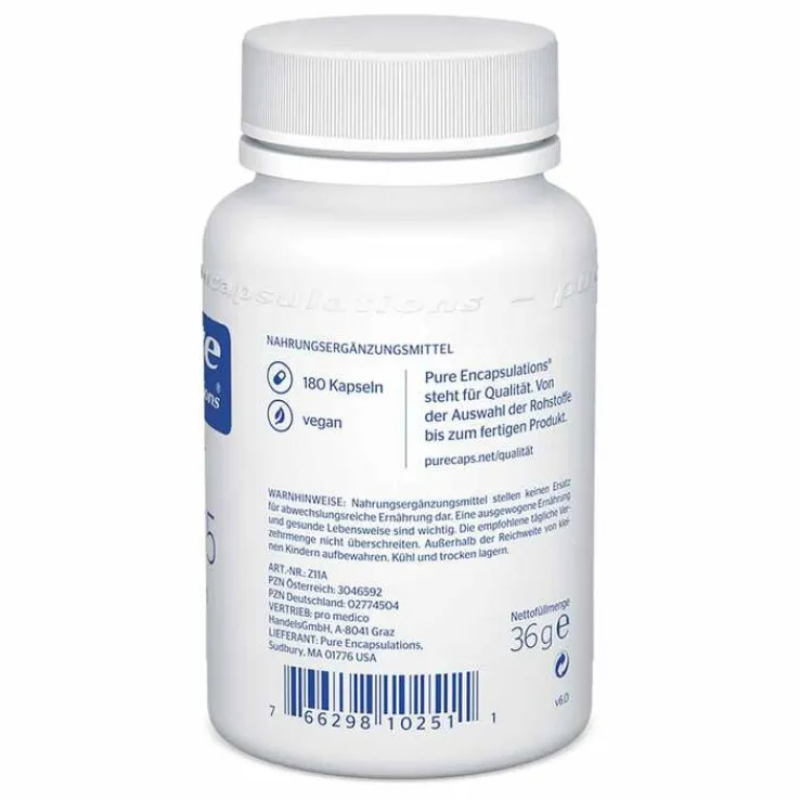 Pure Encapsulations Zink 15 Zinkpicolinat Kapseln, 180 St